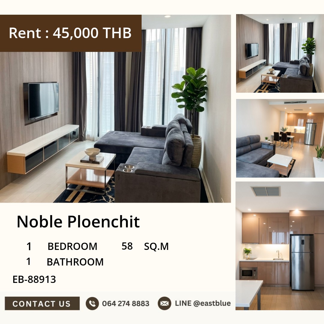Noble Ploenchit Luxury 1-Bedroom Condo for Rent near BTS Ploenchit 🌟