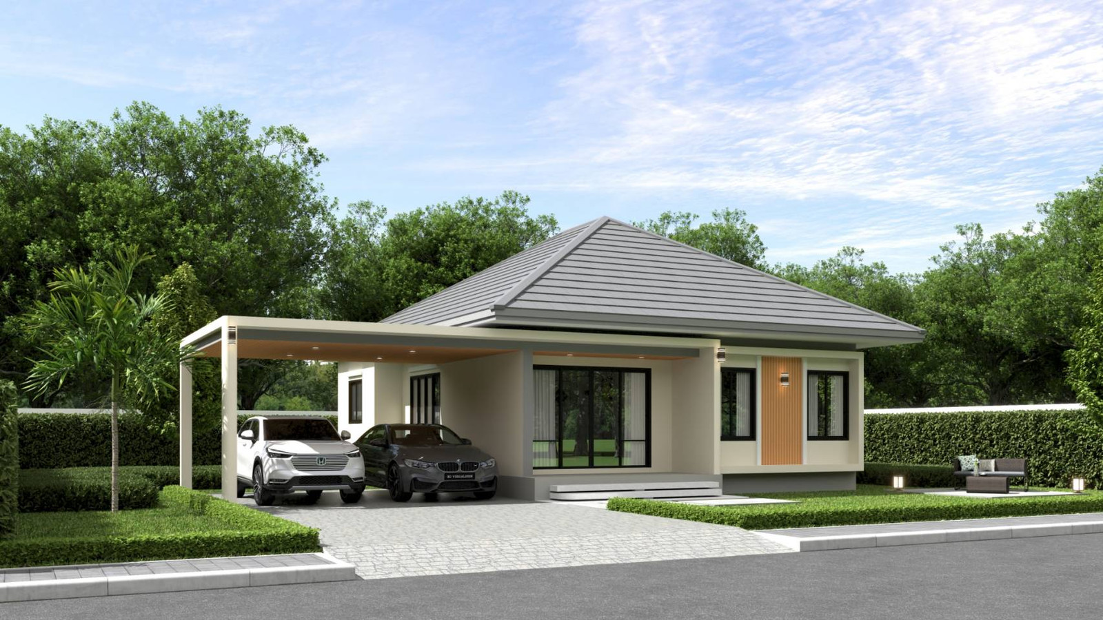 ขายบ้านเดี่ยว ขนาดที่ดิน 90 ตร.วา พื้นที่ใช้สอย 110 ตร.ม. – รูปที่ 2