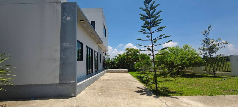 Modern style house for sale, size 138 sq m, rice field view, private corner plot. Not stuck, not crashing into anyones house, San Sai, Chiang Mai. – รูปที่ 3