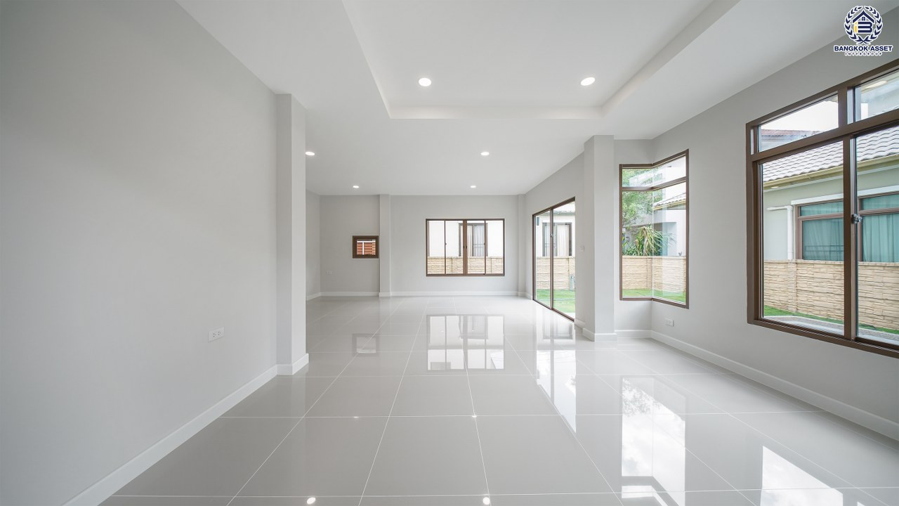 B8854 Newly renovated house, Burasiri Sanambinnam project, area 66.2 sq m, usable area 198.88 sq m, function 3 bedrooms, 3 bathrooms, parking for 2 cars, in a location connected to many routes, near Central Northville and the Purple Line. "Nonthaburi – รูปที่ 4