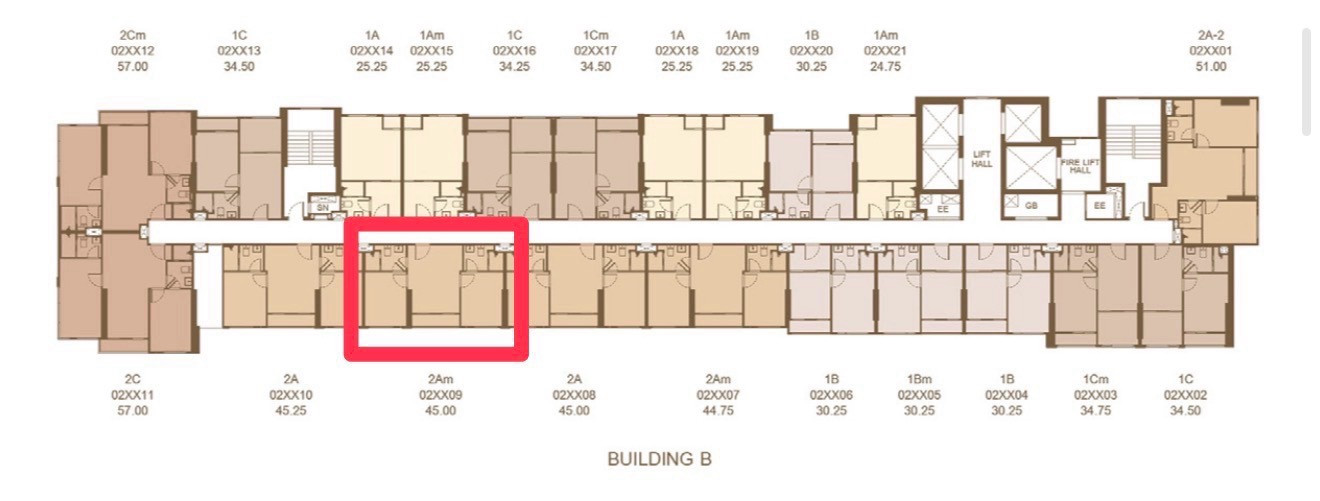 (The  sells it himself)✨🏜️ XT 10 Ekkamai, 2 bedrooms, 2 bathrooms, 14th floor, Building B, Pet - Friendly, beautiful plan, wide front, premium, city view, Ekkamai side, Thonglor 🔥🐶🐱Very good price 15x,000) – รูปที่ 2