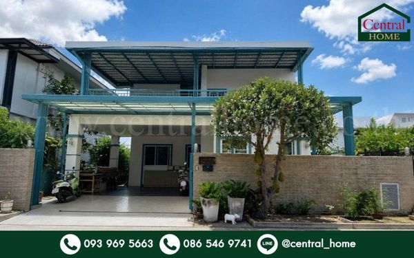 Single house Siriwalai Rangsit Khlong 1, beautiful house, new condition, already extended, cheapest price in the project.