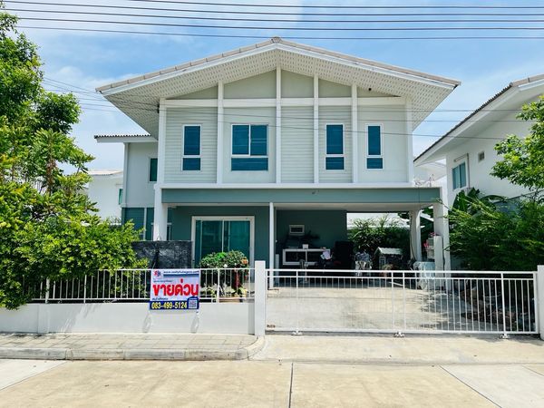 บ้านหน้าสวนใกล้สโมสร 50เมตร หน้าบ้านไม่ชนใคร 250ตร.เมตร 4นอน คณาสิริพระราม2-วงแหวน (แสนสิริ)