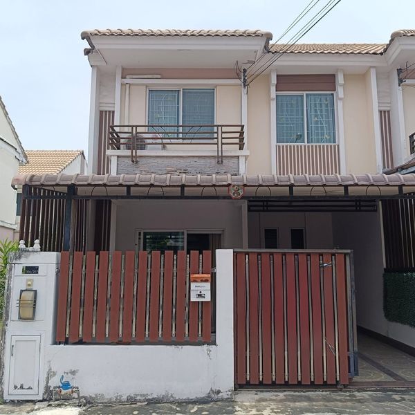 ✅ 2-story townhouse for sale, next to the main road, near Rama 5 roundabout and Central Westgate ✅ Pruksa Town Ratchaphruek