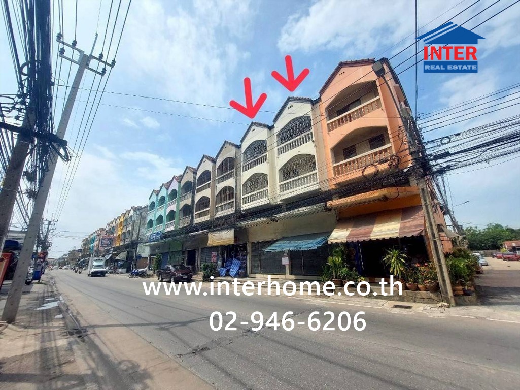 Commercial building, 3 floors, 55.4 sq m. Commercial building near Imperial Samrong Department Store. Soi Dan Samrong 33, Sukhumvit Road, Srinakarin Road Mueang Samut Prakan, Samut Prakan