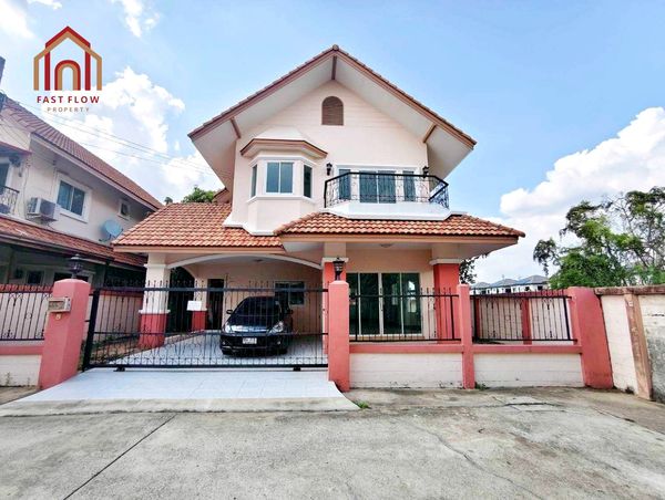 For Sale: 2-story detached house, corner unit, A.C. House project, Sai Mai Road, near BTS Green Line. Newly renovated. Sai Mai 58. BOY
