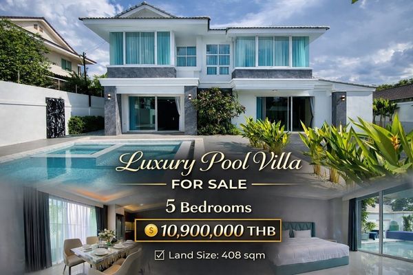 🔥ขาย ลักชัวรี่พูลวิลล่า พัทยา Luxury Pool Villa Pattaya ใกล้หาดจอมเทียน ทำเล Prime พัทยา ชัยพฤกษ์ 2/7