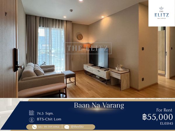 [For Rent]  Baan Navarang Langsuan – Luxury Living in the Heart of Bangkok | 2BR Close to BTS Chidlom 