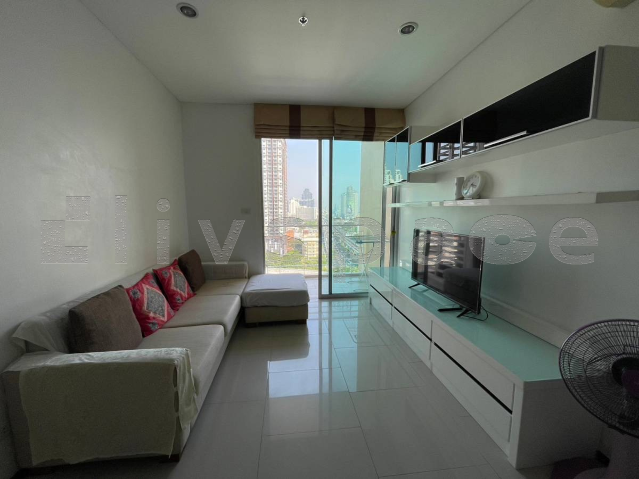▚ LJ137ツ ให้เช่า: Villa Sathorn ✨ 1 ห้องนอน 56 ตร.ม. ห้องว่างพร้อมอยู่ เฟอร์ครบ สะอาดสว่างน่าอยู่! 🏙️☀️