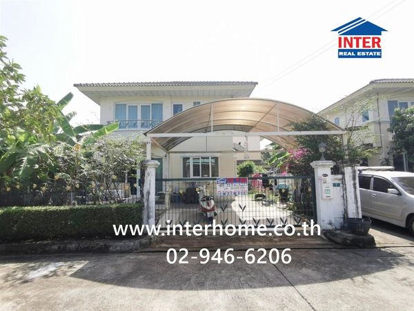 2-story detached house, 52.3 sq m, Supalai Village. Gardenville Pinklao-Rama 5 Ring Road, near Central Westgate, Soi Atchariya Phatthana 2 Kanchanaphisek Road, Bang Kruai, Nonthaburi