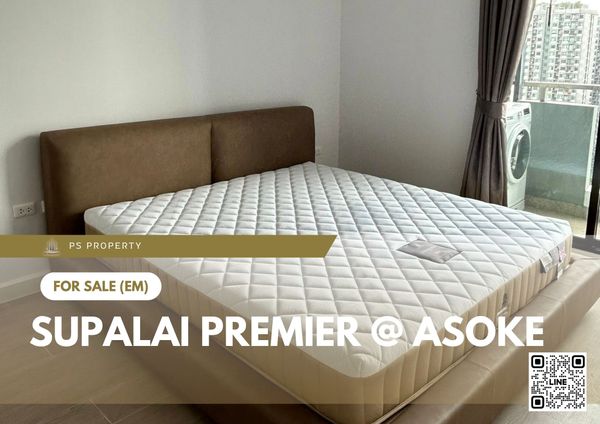 ขายด่วน 🔥 Supalai Premier @ Asoke 🔥 เฟอร์ครบพร้อมอยู่ ระเบียงทิศเหนือ แดดไม่ร้อนทั้งวัน