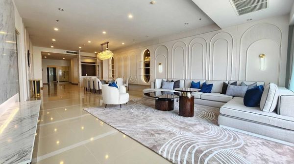 Condominium for sale and rent, Supalai Prima Riva on Rama 3 rd. 4 bedrooms, river view. High floor 