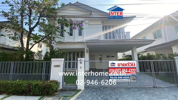 บ้านเดี่ยว 2 ชั้น 64 ตร.ว. หมู่บ้านมัณฑนา วงแหวน-รามอินทรา ใกล้แฟชั่นไอส์แลนด์ ถนนเลียบมอเตอร์เวย์กาญจนาภิเษก ถนนรามอินทรา เขตคันนายาว กรุงเทพมหานคร