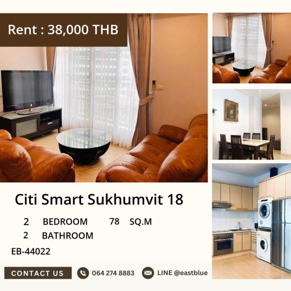 17/07/2026, 🏡🔑 Urgent! Luxury condo Citi Smart Sukhumvit 18
2 bedrooms beautiful view near BTS Asoke only 38,000 per day. 0642748883