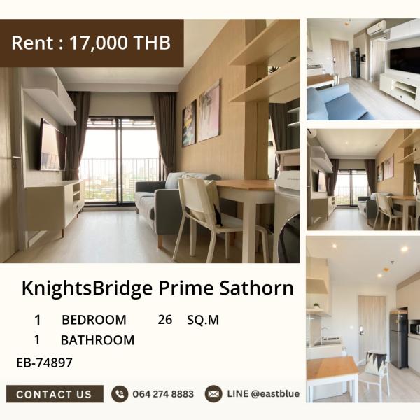 🏢 Luxury condo in the heart of Sathorn for only 17,000 Baht/month!
🔑 KnightsBridge Prime Sathorn beautiful unit ready to move in near BTS Chong Nonsri 0642748883