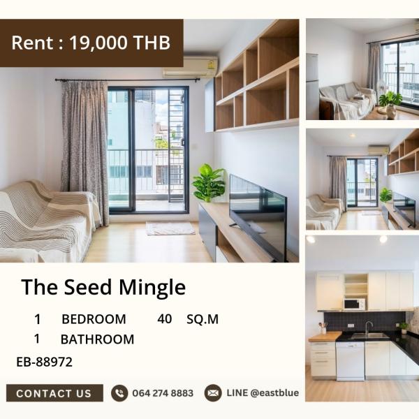 🏙️ The Seed Mingle condo in the heart of Sathorn, near BTS Chong Nonsi, only 19,xxx!

🔑 Beautiful 1‑bedroom, 40 sqm, with complete shared facilities for every lifestyle. 0642748883