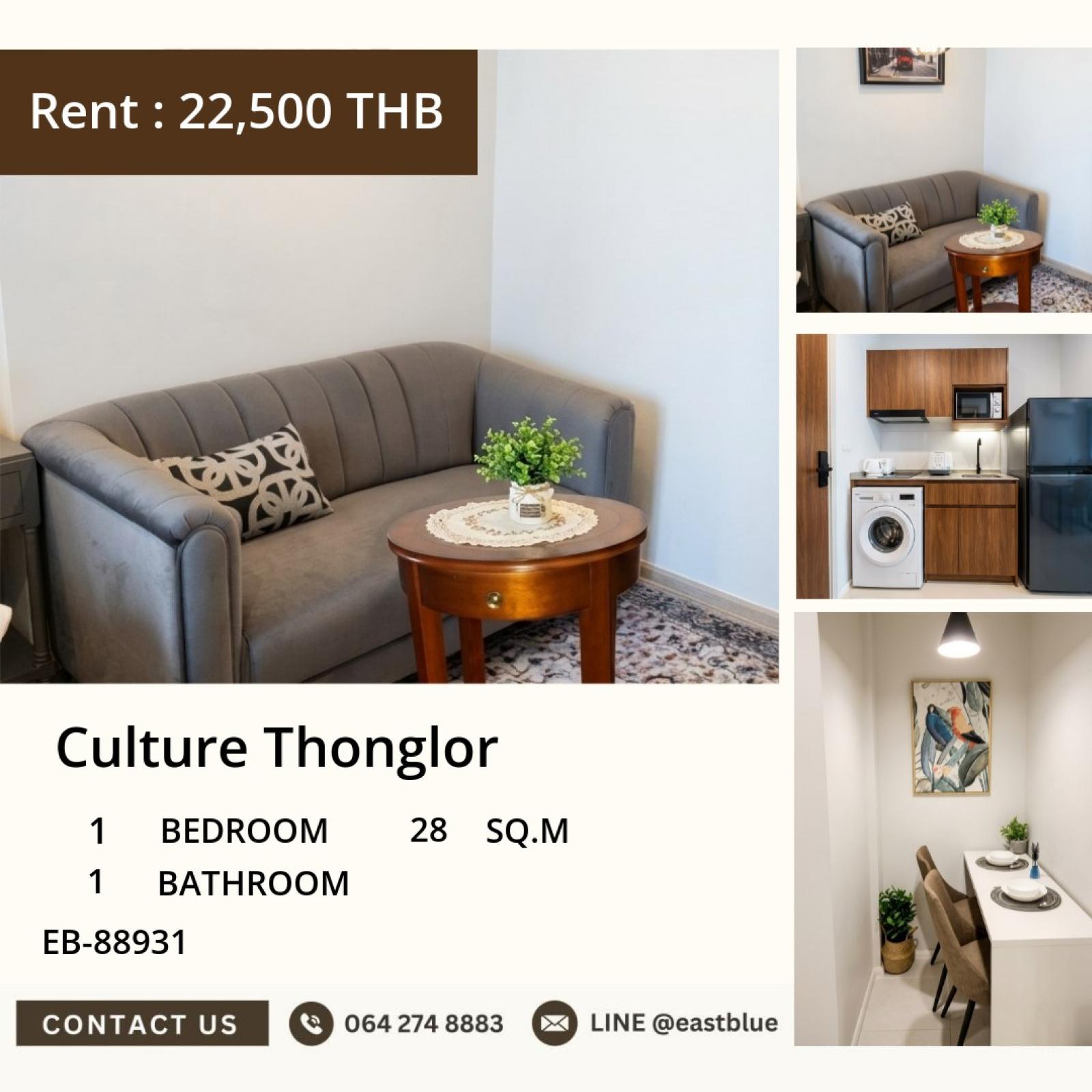 17/07/2026, 🔥 For Rent! Luxury Condo Culture Thonglor in the Heart of Thonglor
🏙️ High privacy, ready to move in, only 22,500 THB/day only! 0642748883 17/07/2026, 🔥 For Rent! Luxury Condo Culture Thonglor in the Heart of Thonglor
🏙️ High privacy, ready to move in, only 22,500 THB/day only! 0642748883