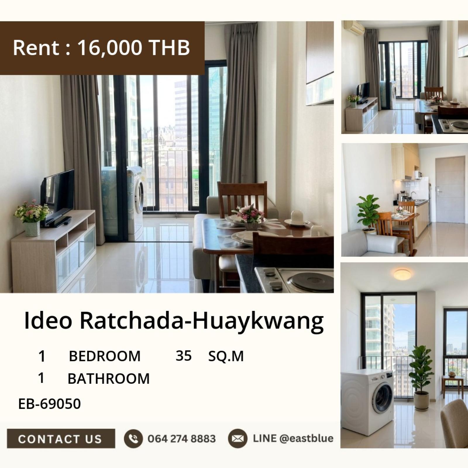 11/08/2026, 🏠 เช่า คอนโด 1 ห้องนอน Ideo Ratchada-Huaykwang 16,000 บาท/เดือน 0642748883 11/08/2026, 🏠 เช่า คอนโด 1 ห้องนอน Ideo Ratchada-Huaykwang 16,000 บาท/เดือน 0642748883