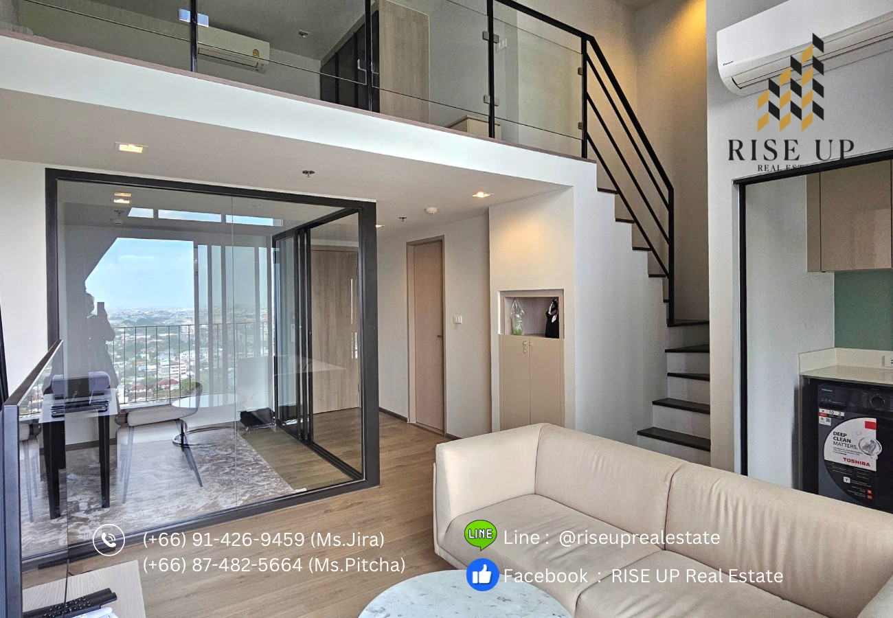 คอนโดปล่อยเช่า 📣 PITI SUKHUMVIT 101, Duplex 1  ห้องนอน , 1 ห้องน้ำ, ขนาด 50 ตรม. 🔥 28,000 บาท/เดือน🔥 – รูปที่ 2