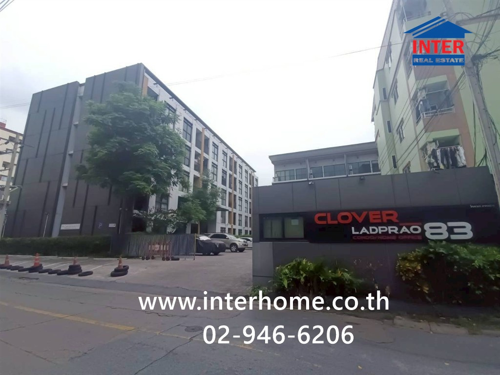 Condominium 29.06 sq m. Clover Lat Phrao 83 near Big C Lat Phrao. Soi Lat Phrao 83, Lat Phrao Road, Pradit Manutham Road Wang Thonglang District Bangkok
