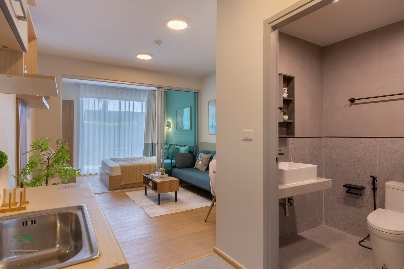 ห้องแต่งสวยน่าอยู่ วิวสวน เฟอร์ครบ ราคาดี!!⭐ A Space Me Sukhumvit 77 (เอ สเปซ มี สุขุมวิท 77) – รูปที่ 2