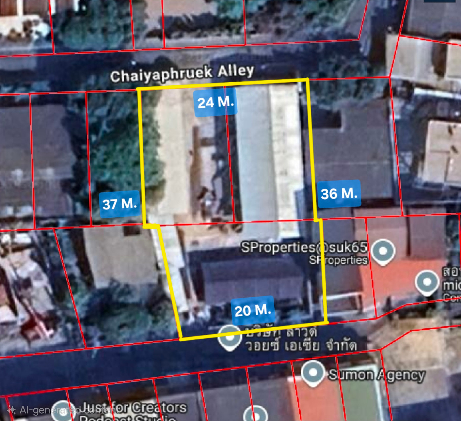 Land for sale, Ekkamai, Sukhumvit 65, Soi Chaiyaphruek, size 209 sq m., near BTS Ekkamai and BTS Phra Khanong, price 82,555,000 baht. Land for sale, Ekkamai, Sukhumvit 65, Soi Chaiyaphruek, size 209 sq m., near BTS Ekkamai and BTS Phra Khanong, price 82,555,000 baht.