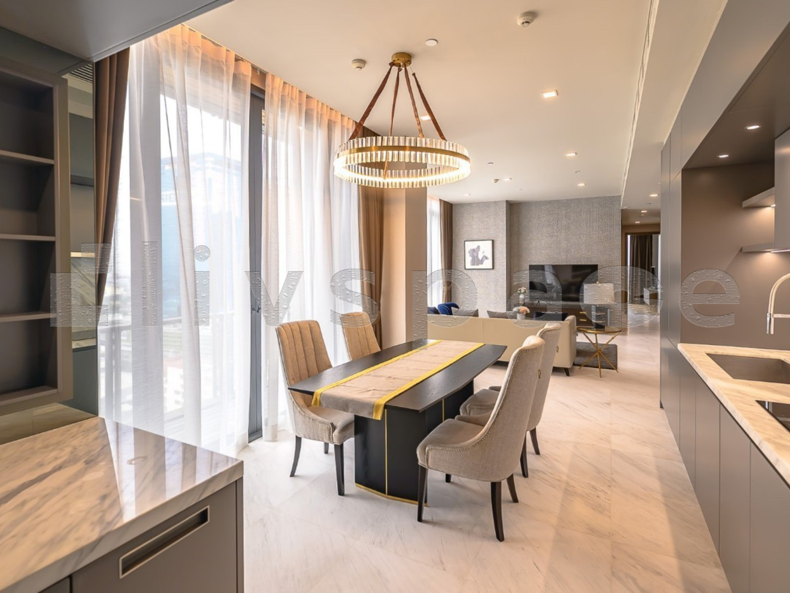 ▚ LJ194ツ ให้เช่า: The Monument Thonglo ✨ 2BR 2BATH 125 ตร.ม. ชั้นสูง ทิศไม่ร้อน เลี้ยงสัตว์ได้ (Pet-Friendly) คอนโดหรูลิฟต์ส่วนตัว พร้อมเข้าอยู่! – รูปที่ 4