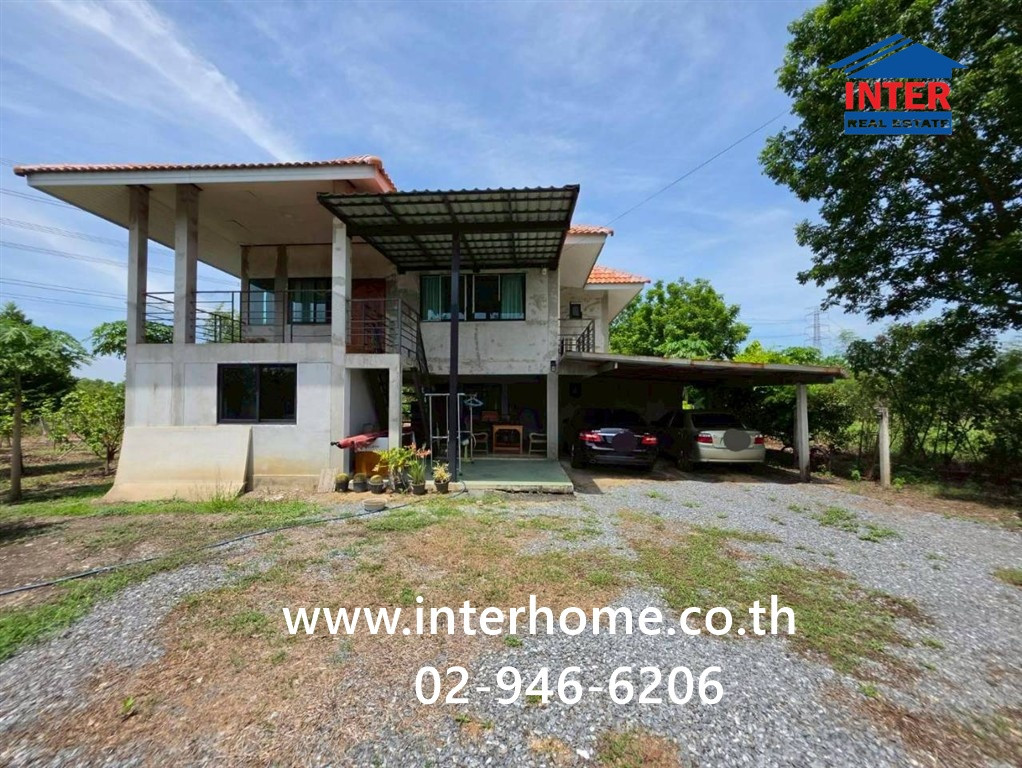 บ้านเดี่ยว 2 ชั้น 400 ตร.ว. บ้านเดี่ยว ใกล้ร้านขายเหล็กนนทบุรี ทวีรุ่งเรืองสตีล วัดไทรใหญ่ ถนนโยธาธิการนนทบุรี5010 บางบัวทอง นนทบุรี