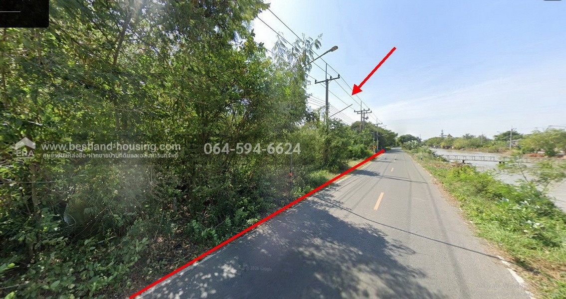 Land for sale, area 49 rai, Wang Noi area, near Chuchit Thammaram Temple. Next to Phahonyothin Road and next to a water canal. – รูปที่ 3