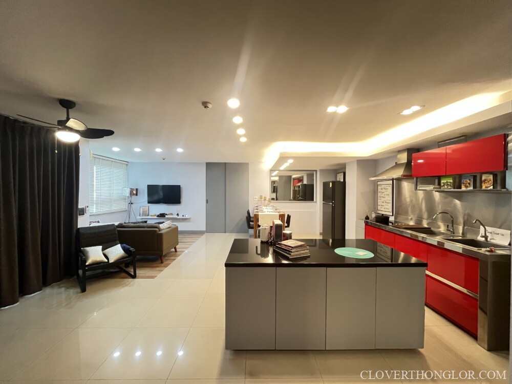 ให้เช่า คอนโด Clover Thonglor ห้องใหญ่ 115 ตร.ม. 3 นอน แต่งครบพร้อมอยู่! – รูปที่ 4