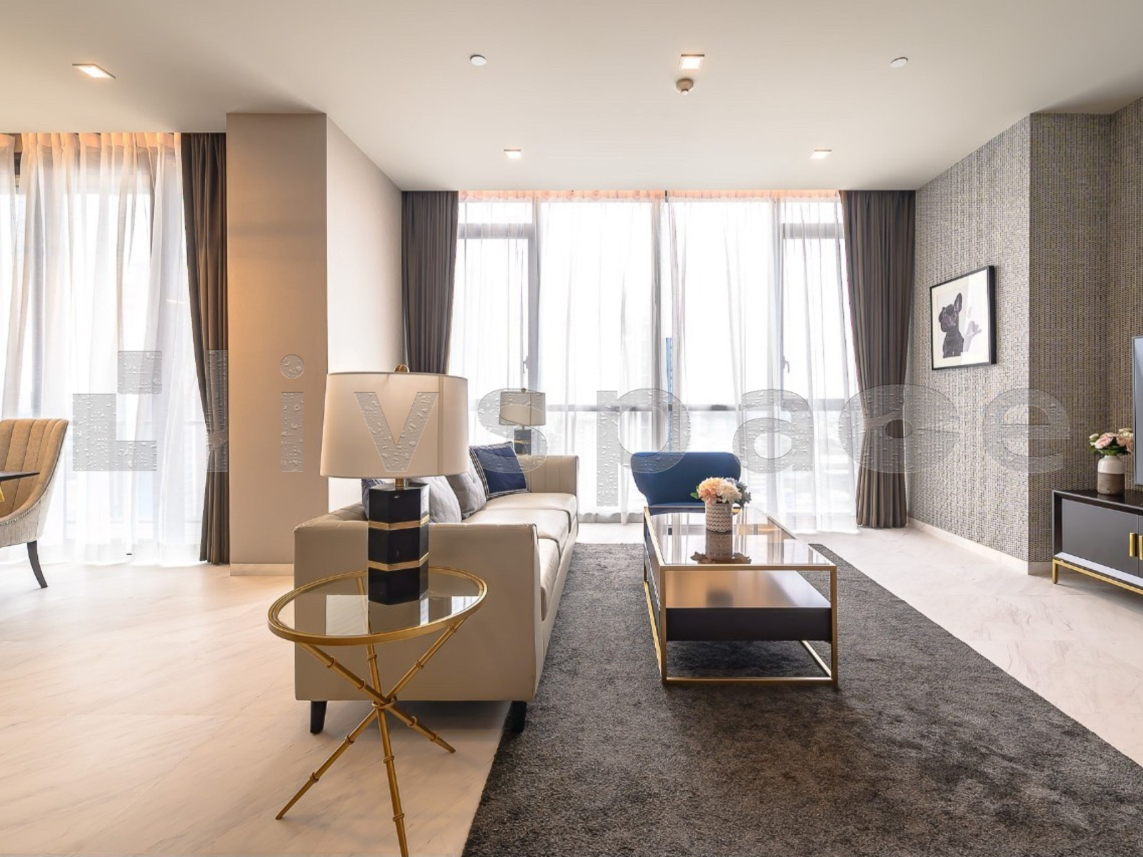 ▚ LJ194ツ ให้เช่า: The Monument Thonglo ✨ 2BR 2BATH 125 ตร.ม. ชั้นสูง ทิศไม่ร้อน เลี้ยงสัตว์ได้ (Pet-Friendly) คอนโดหรูลิฟต์ส่วนตัว พร้อมเข้าอยู่! – รูปที่ 3