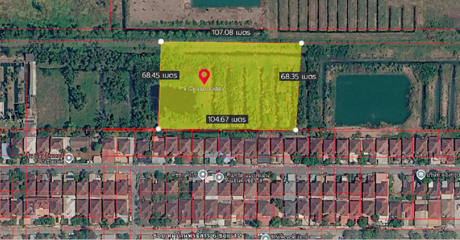 Empty land for sale, 4-2-44 rai, Soi Bang Bon 1, Rangsit-Nakhon Nayok Road, Khlong 7, Bueng Bon Tai Subdistrict, Nong Suea District, Pathum Thani Province, price 9,588,800 baht. Empty land for sale, 4-2-44 rai, Soi Bang Bon 1, Rangsit-Nakhon Nayok Road, Khlong 7, Bueng Bon Tai Subdistrict, Nong Suea District, Pathum Thani Province, price 9,588,800 baht.