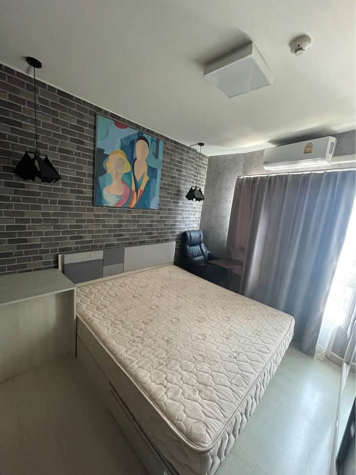 🔥Condo for sale, The Niche ID Bangkae, highest floor, decorated in Loft style, wallpaper throughout the room ✨ complete set of furniture and electrical appliances, near MRT Bang Khae.