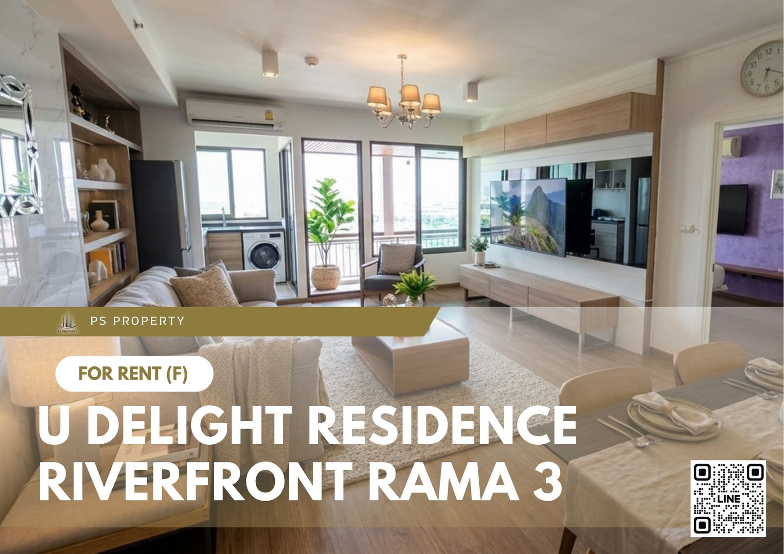 ให้เช่า 🔥 U Delight Residence Riverfront Rama 3 🔥 2 ห้องนอน เฟอร์นิเจอร์ และ เครื่องใช้ไฟฟ้าครบ ให้เช่า 🔥 U Delight Residence Riverfront Rama 3 🔥 2 ห้องนอน เฟอร์นิเจอร์ และ เครื่องใช้ไฟฟ้าครบ