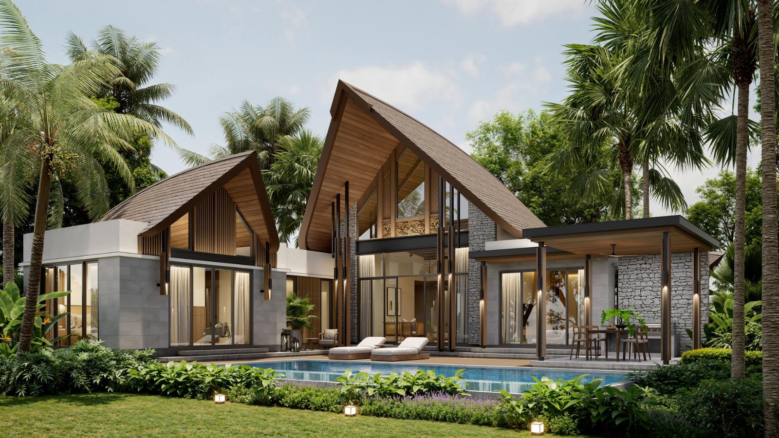 Modern Luxury 4-Bed Pool Villa in Pru Jumpa, Thalang, Phuket