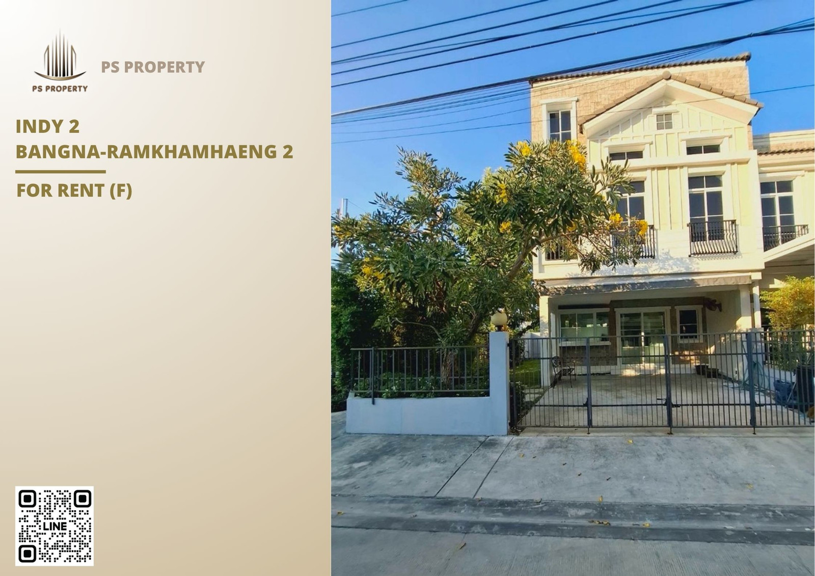 Townhouse for rent 🔥 Indy 2 Bangna-Ramkhamhaeng 2 🔥 3 bedrooms, 3 bathrooms, fully furnished and equipped with appliances. Townhouse for rent 🔥 Indy 2 Bangna-Ramkhamhaeng 2 🔥 3 bedrooms, 3 bathrooms, fully furnished and equipped with appliances.