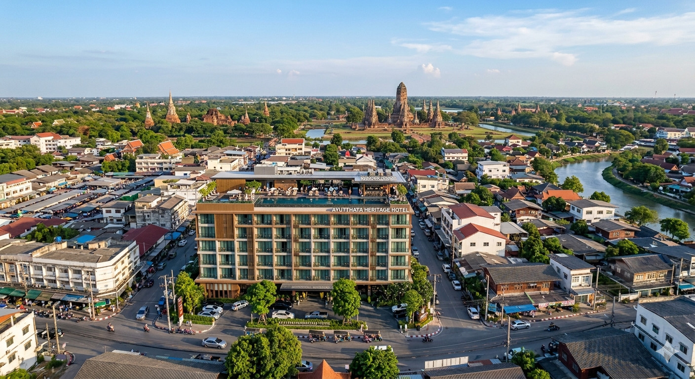 Hotel and serviced apartment for sale in the heart of Ayutthaya, near Grand night plaza market. Hotel and serviced apartment for sale in the heart of Ayutthaya, near Grand night plaza market.