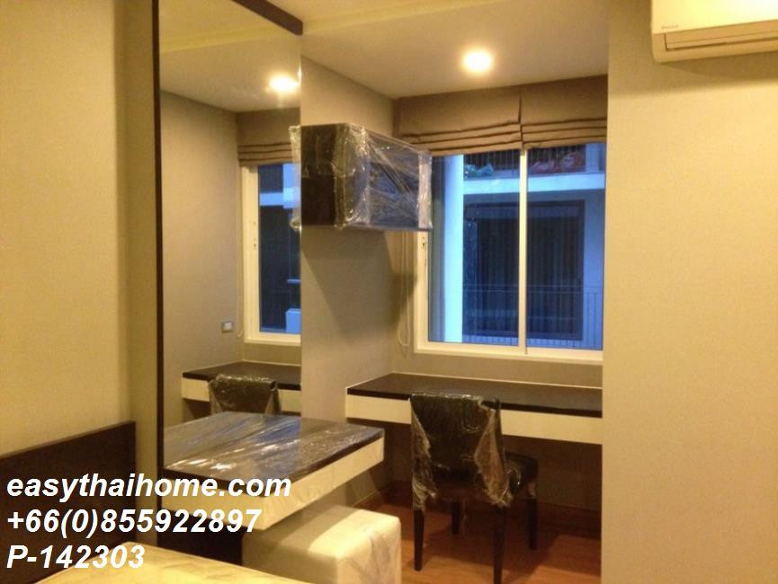 P-142303 For Rent Tree Condo Ekamai | Studio 1 Bathroom | City View | 4th Floor | Fully Furnished | Ready to Move In 📞 Line ID: @easythaihome | 085-592-2897 – รูปที่ 4
