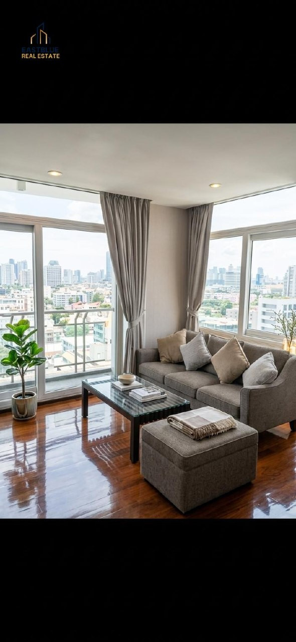 For sale ✨The Height Thonglor✨2 beds 2 baths, Size 81.07 sqm., near BTS / MRT Thonglor (1.7 km) Tel.0982645161 