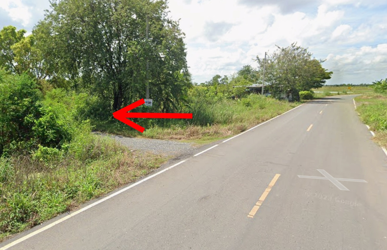 Land for sale 1 ngan 10 sq m., Don Ko Ka Subdistrict. Bang Nam Priao District Chachoengsao Province Light green city plan, quiet location, surrounded by nature.  Suitable for building a house, garden house or buying for future investment. Travel connectin – รูปที่ 3