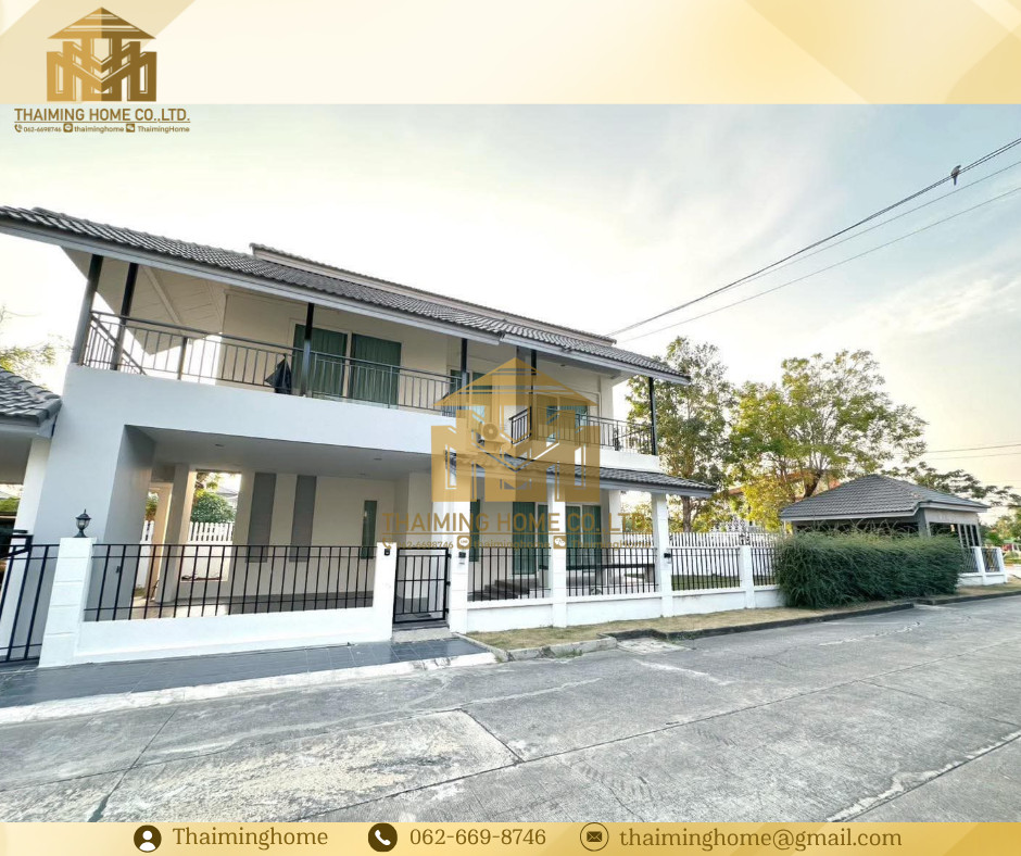 For rent/sale, detached house, 4 bedrooms, 3 bathrooms, Ban Sue Trong, Bang Bua Thong 340 (TH10-226) For rent/sale, detached house, 4 bedrooms, 3 bathrooms, Ban Sue Trong, Bang Bua Thong 340 (TH10-226)