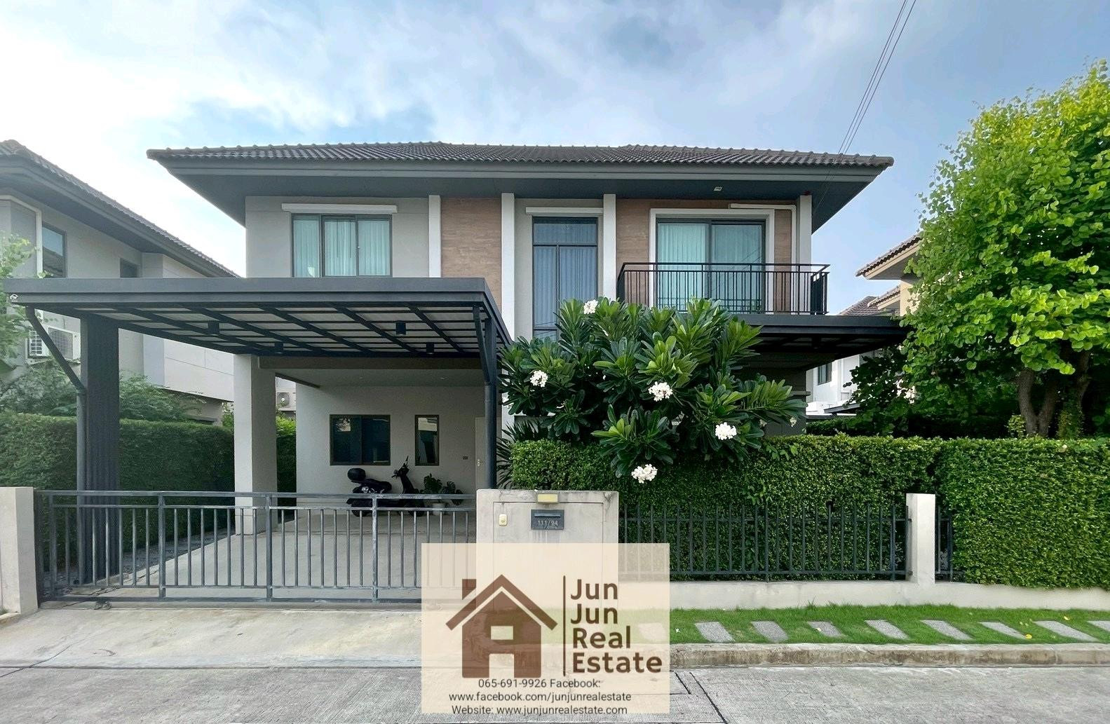 🏡Urgent sale 6.2 million, single house 52.9 square wah, 190 sq m, Venue Tiwanon-Rangsit project of SCAsset, 4 bedrooms, 3 bathrooms, 2 parking spaces.