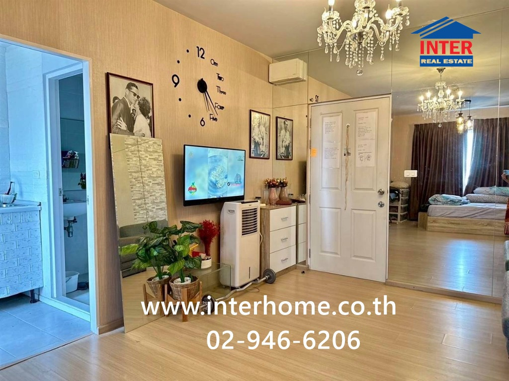 Condominium 28.52 sq m. Plum Condo Samakkhi, Building A, near Buakhwan Temple. Soi Samakkhi 22/1, Chaengwattana Road, Samakkhi Road, Tiwanon Road, Mueang Nonthaburi, Nonthaburi