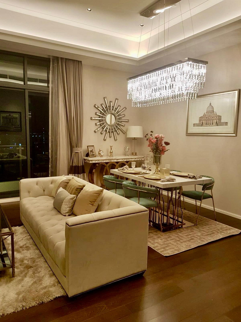 Luxury 3-bedroom Condo for Rent, 152 sqm., near BTS Phrom Phong.