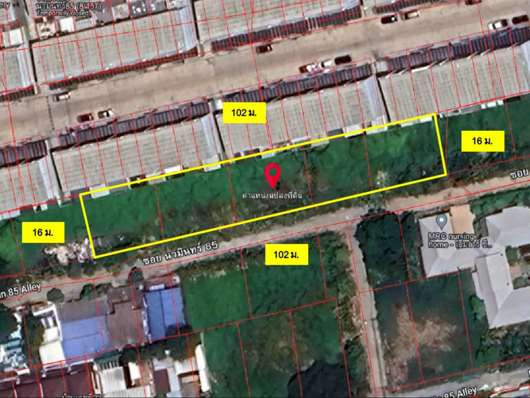 ขาย ที่ดิน ซอยนวมินทร์ 85 ขนาด 408 ตร.วา เหมาะปลูกบ้าน หรือสร้างบ้านขาย – รูปที่ 3