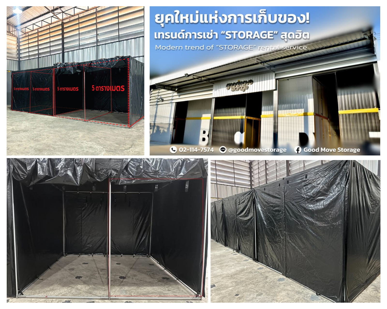 Warehouse storage canvas tent