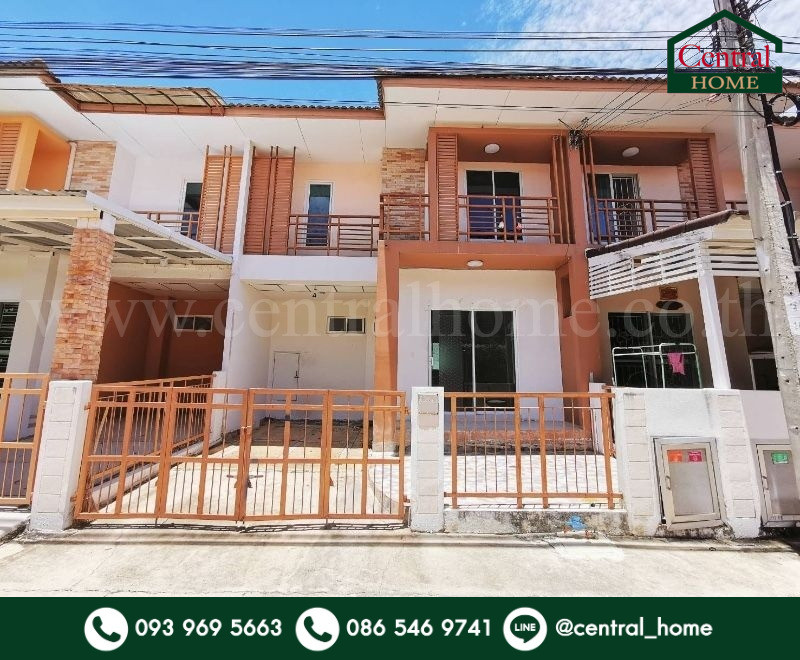Townhouse I Leaf Town Pracha Uthit 90, beautiful house, cheapest price in the project.