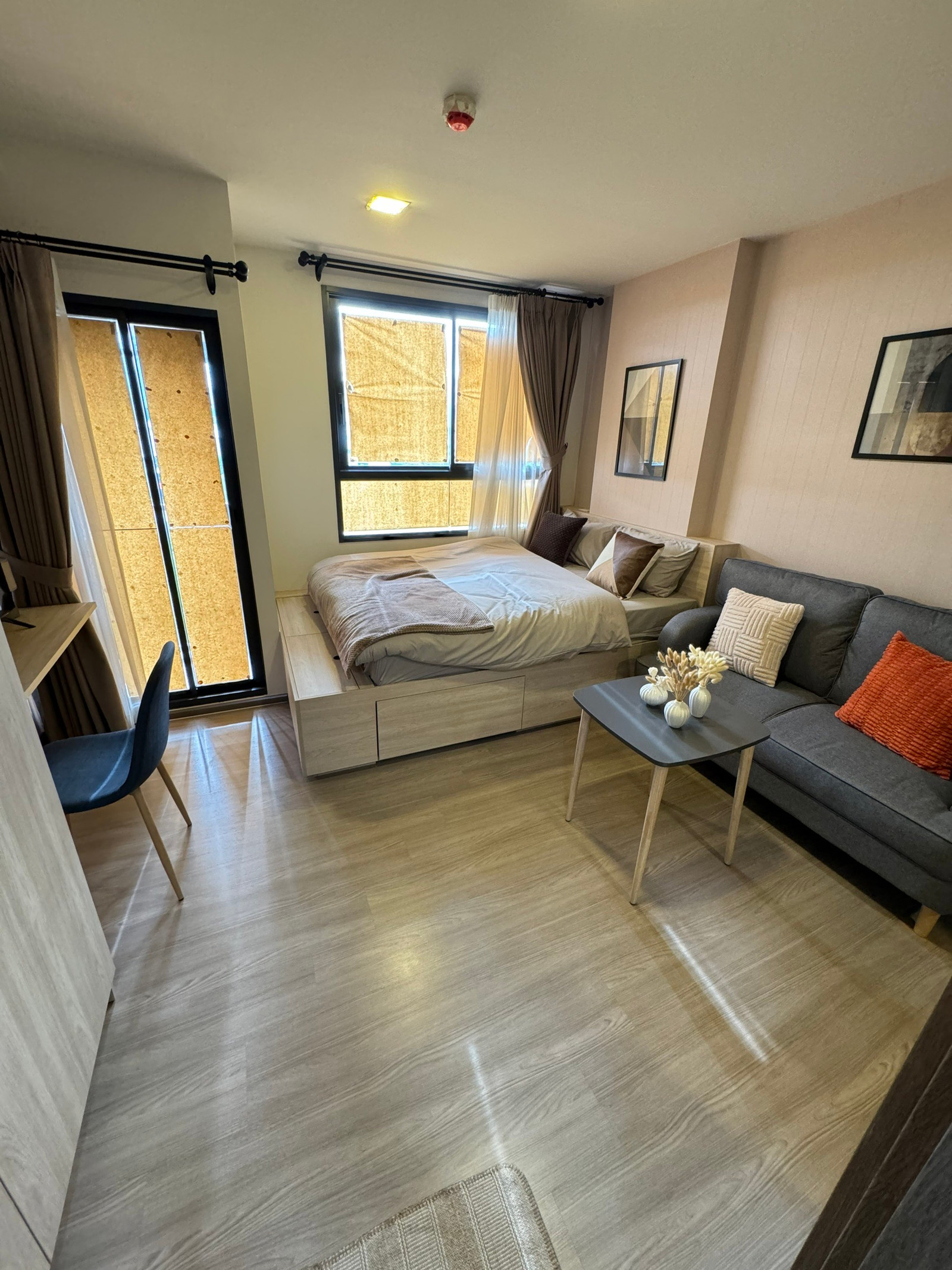 P-1572 🪟THE MUVE Bangna (The Move Bangna)✅ Only 1.59 million✅ Beautifully decorated room, ready to move in. ✅*0659174222*