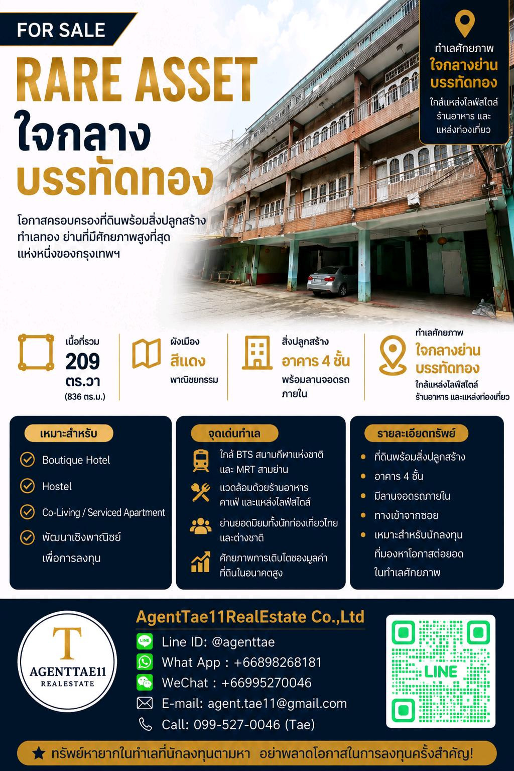 🔥 RARE ASSET in the heart of Banthat Thong 🔥Opportunity to own land and buildings In one of the most desirable locations for investors in Bangkok. 🔥 RARE ASSET in the heart of Banthat Thong 🔥Opportunity to own land and buildings In one of the most desirable locations for investors in Bangkok.