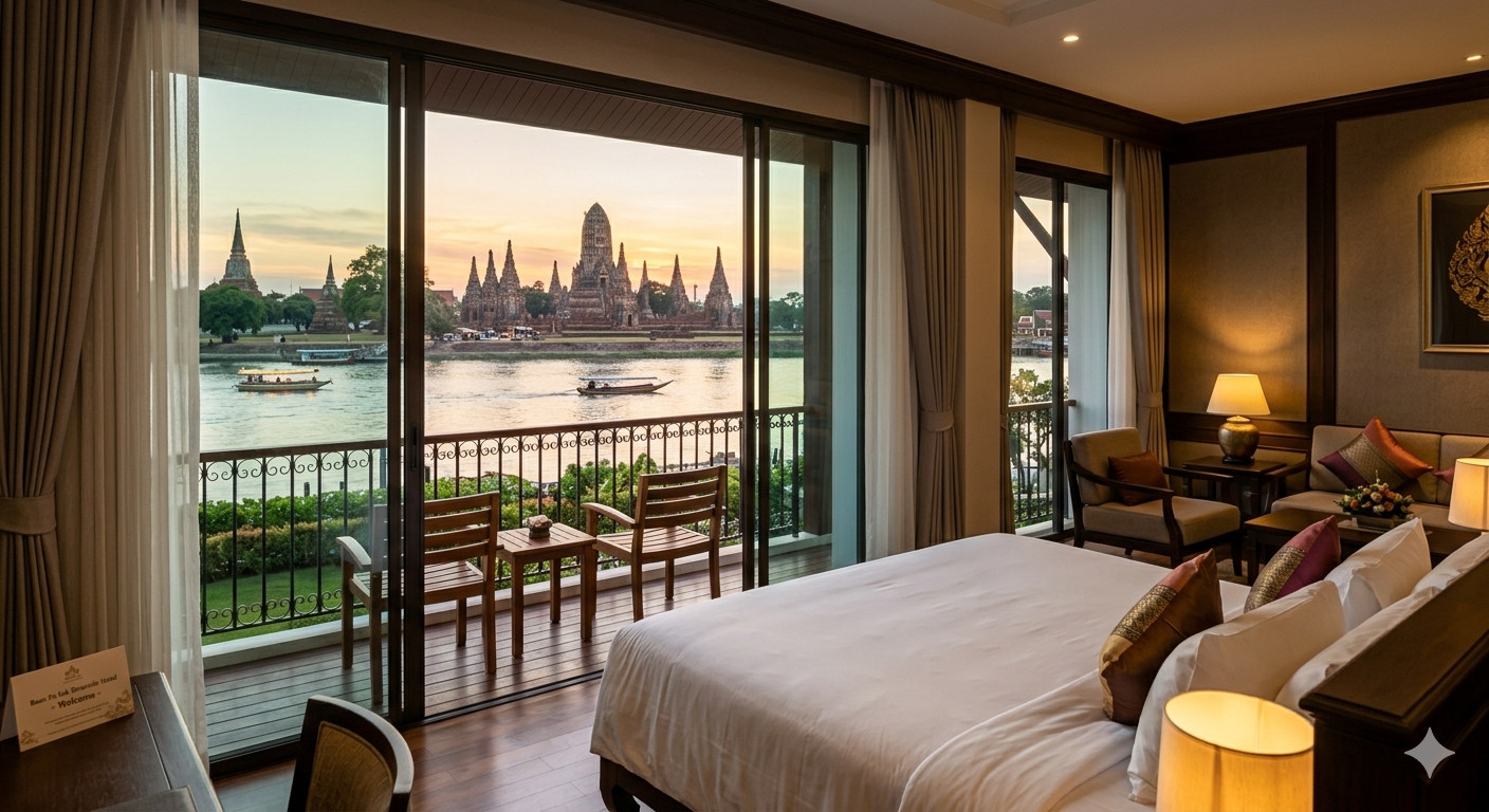 ขายโรงแรมติดแม่น้ำป่าสัก อยุธยา พร้อมร้านอาหารริมน้ำและท่าเรือส่วนตัว  – รูปที่ 2